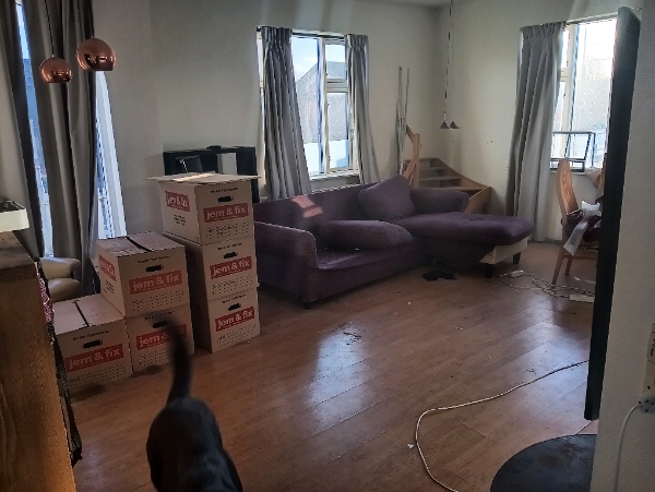 Flytte rengøring, a. 99m2 hus, og lidt have.