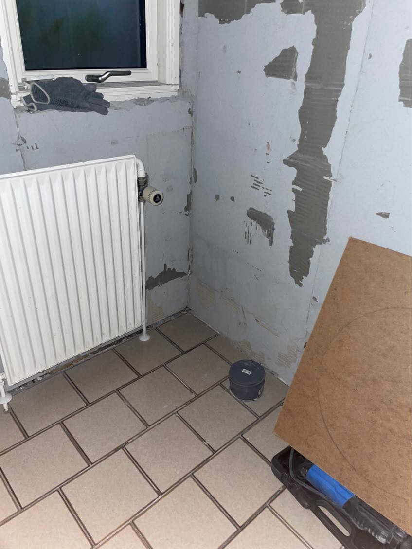 Murearbejde - renovering badeværelse