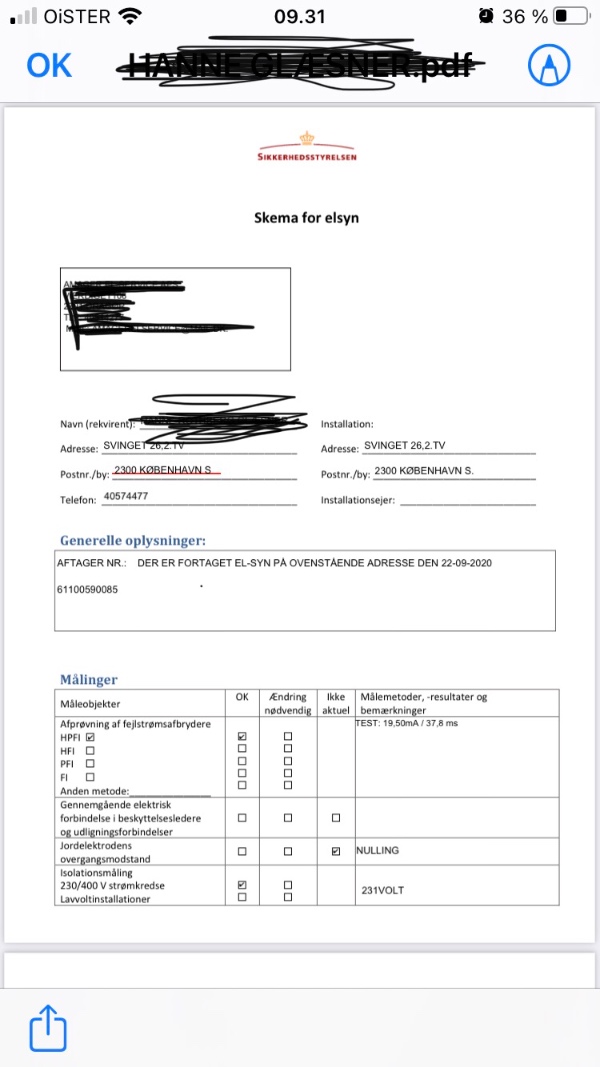 Udbedring af el-installationer 