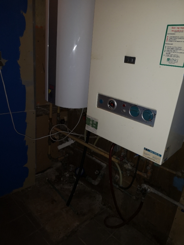 Demontering af Gaskedel og lukning af rør