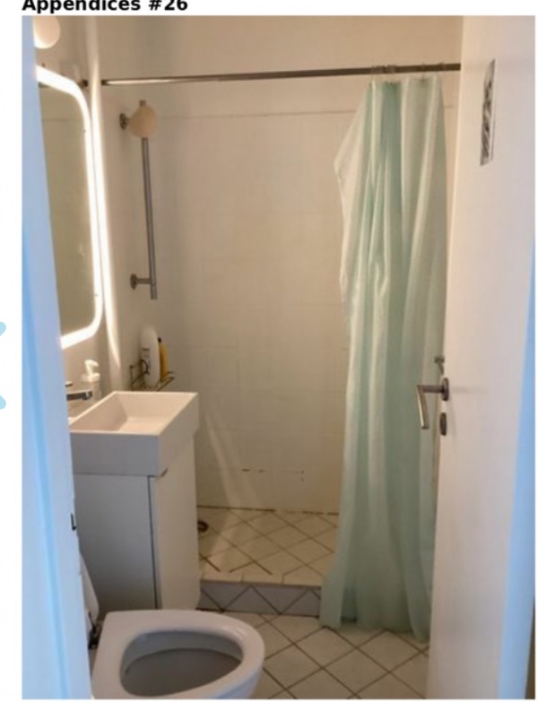 fjernelse af gamle fliser og lagt nye i et badeværelse på 2,02 m2