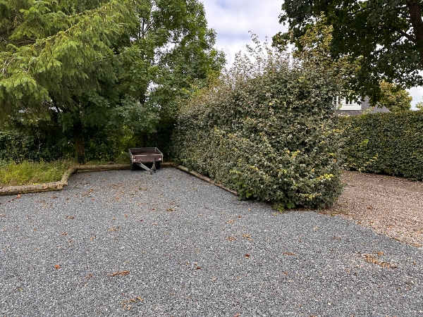 80m hækkeklipning incl bortkørsel af affald