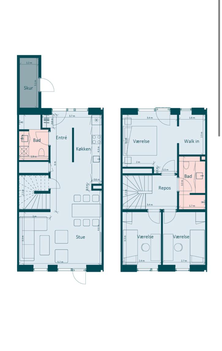 Ophæng af lampe - i trappeopgang