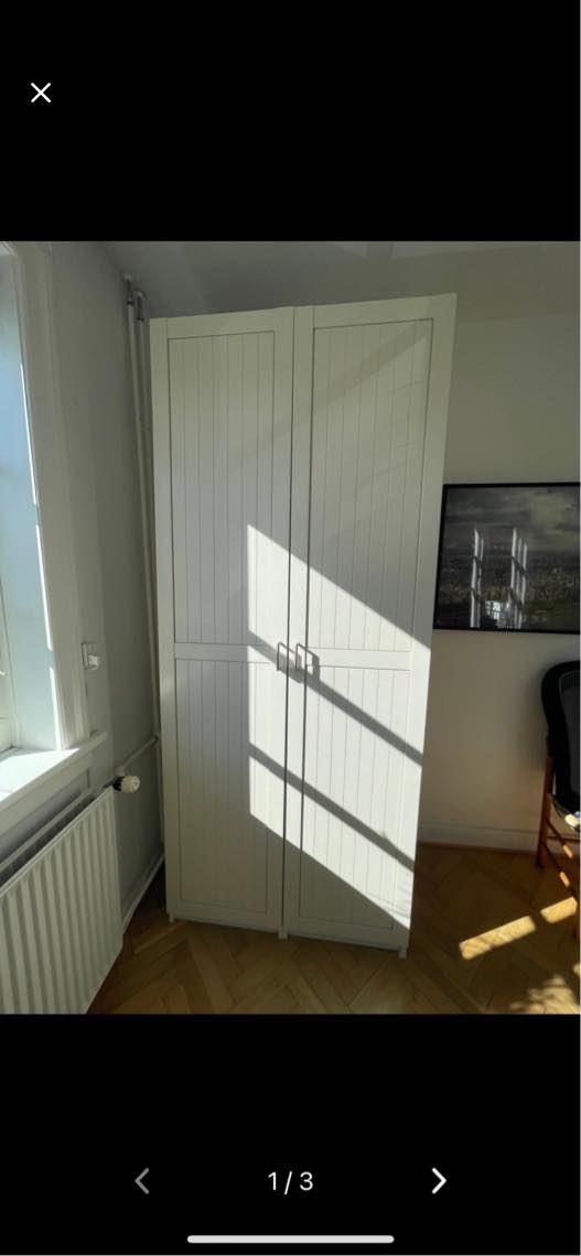 Fragt af garderobeskab, splitte ad osv.