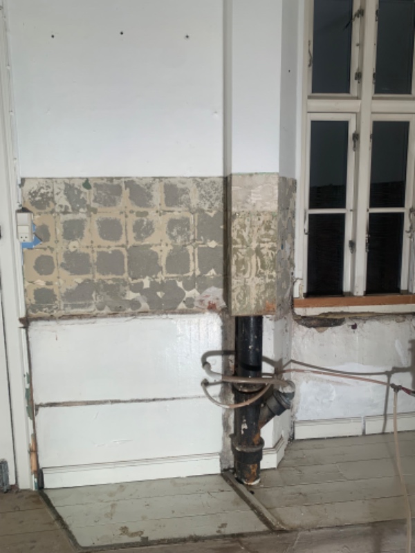 Filt/fuldspartling af køkken + hjørne i spisestue