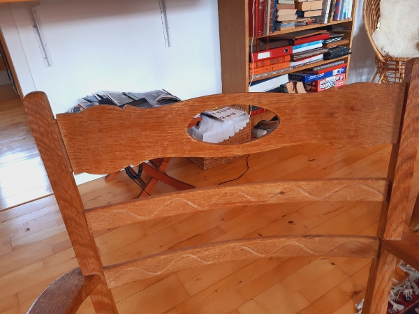 Limet ældre egetræsstol