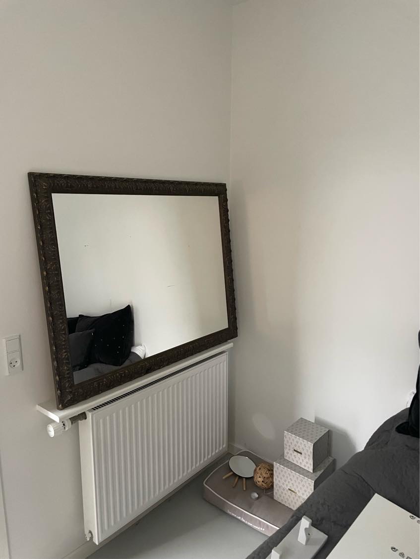 Loftslampe, 5billeder, 2spejle og 2reoler (ophæng)