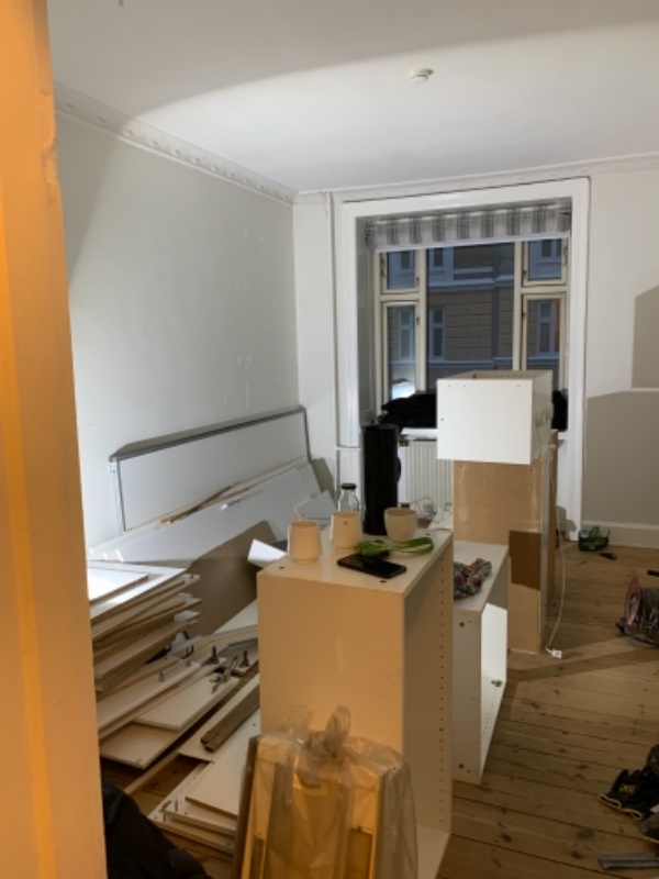 Køkken skal køres væk