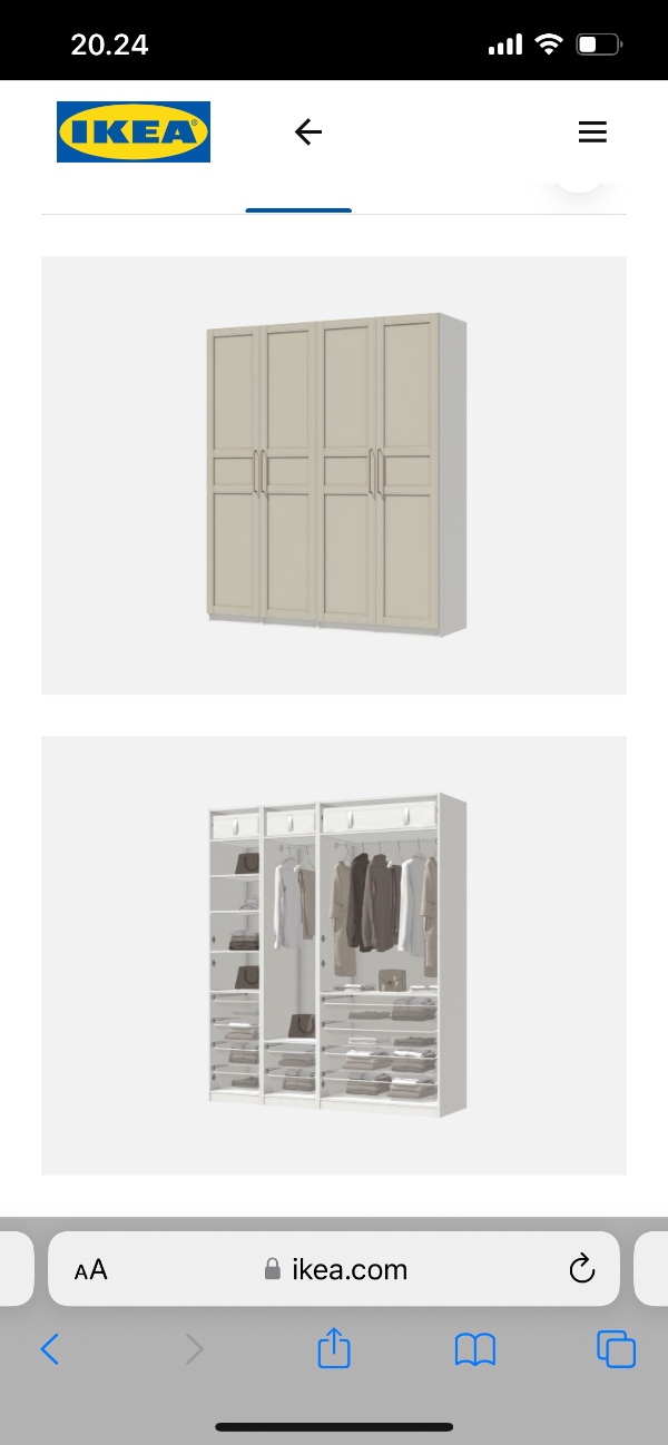 Samling af Ikea Pax-skab