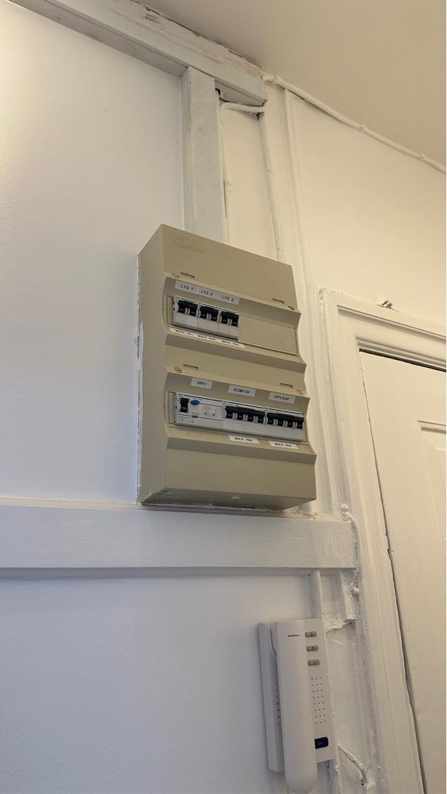 Dække elmåler med elskab