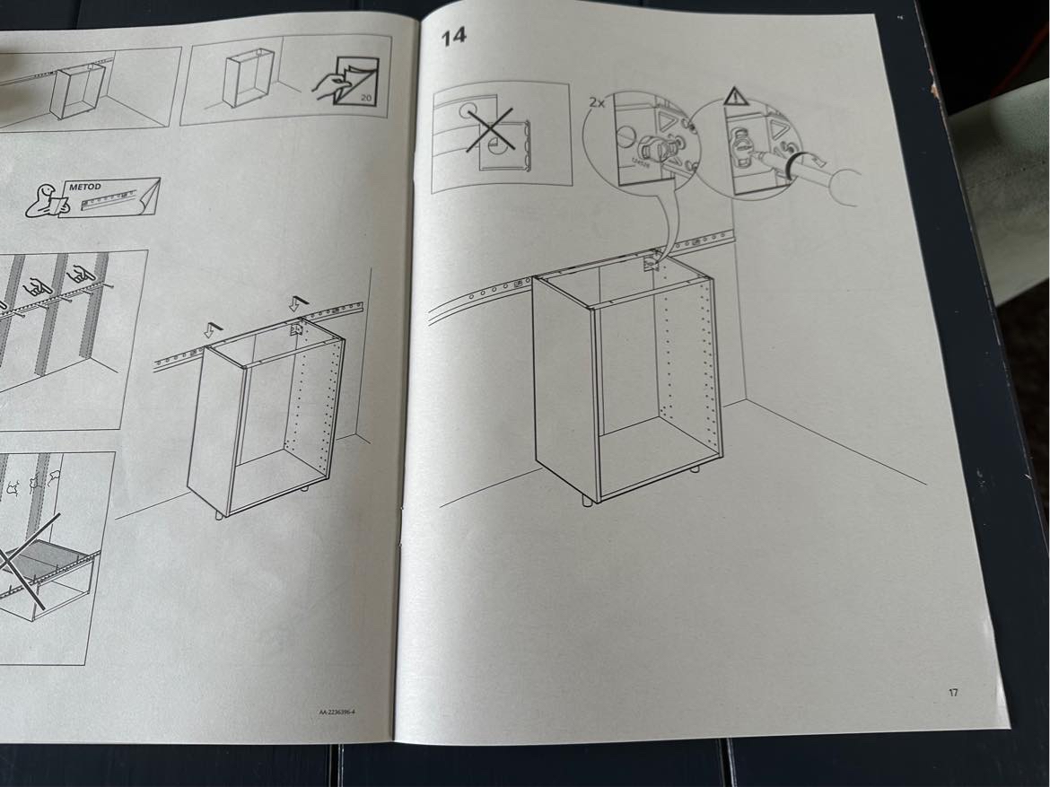 Ikea skabe - indbygningskøleskab Samsung