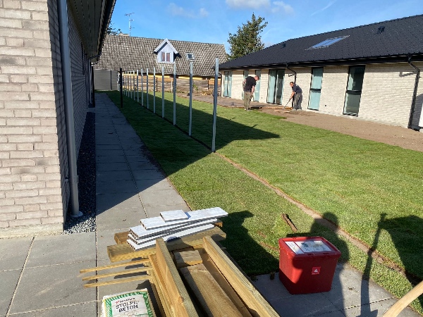 Færdiggørelse af hegn