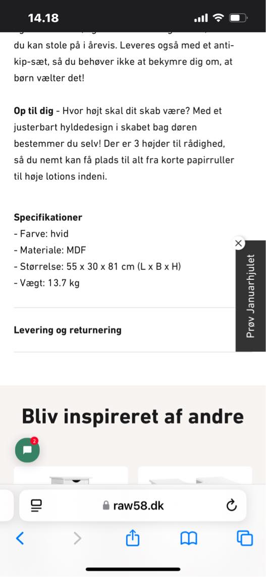 Samle to badeværelser skabe