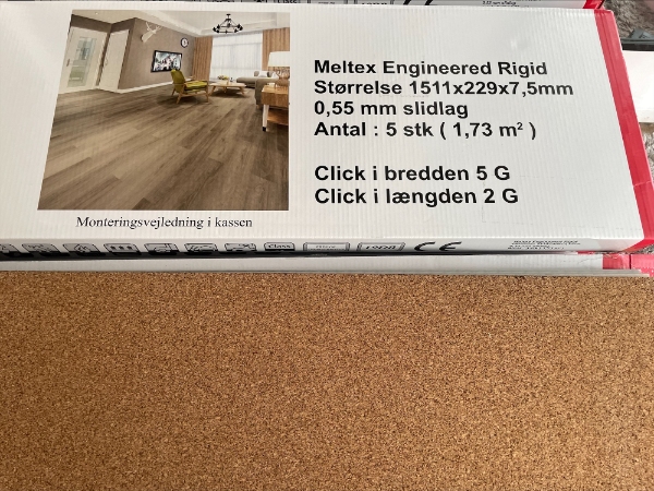 Pålægning af akustisk Laminatgulv med kork (28-30 juli)