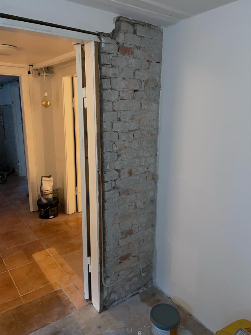 Muring af vægge med skalflex multirep