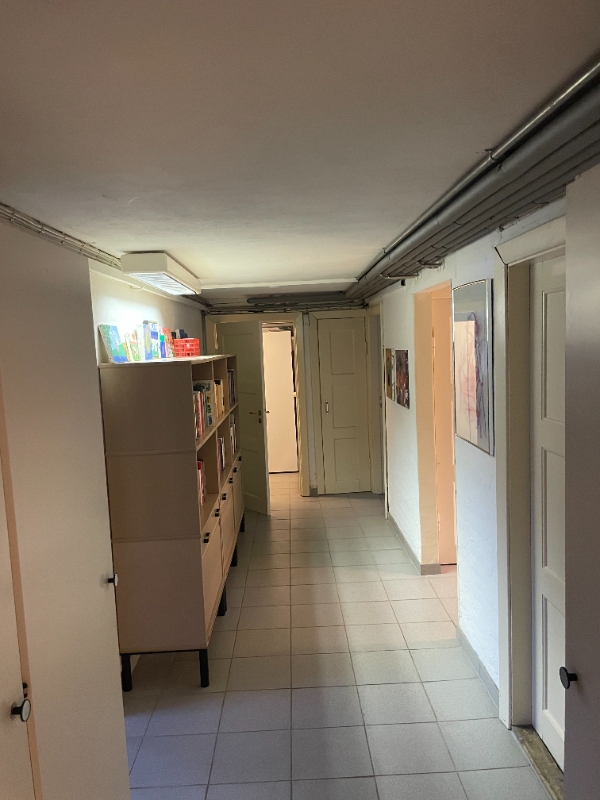 Filtsning / Maling af vægge og lofter i kældergang