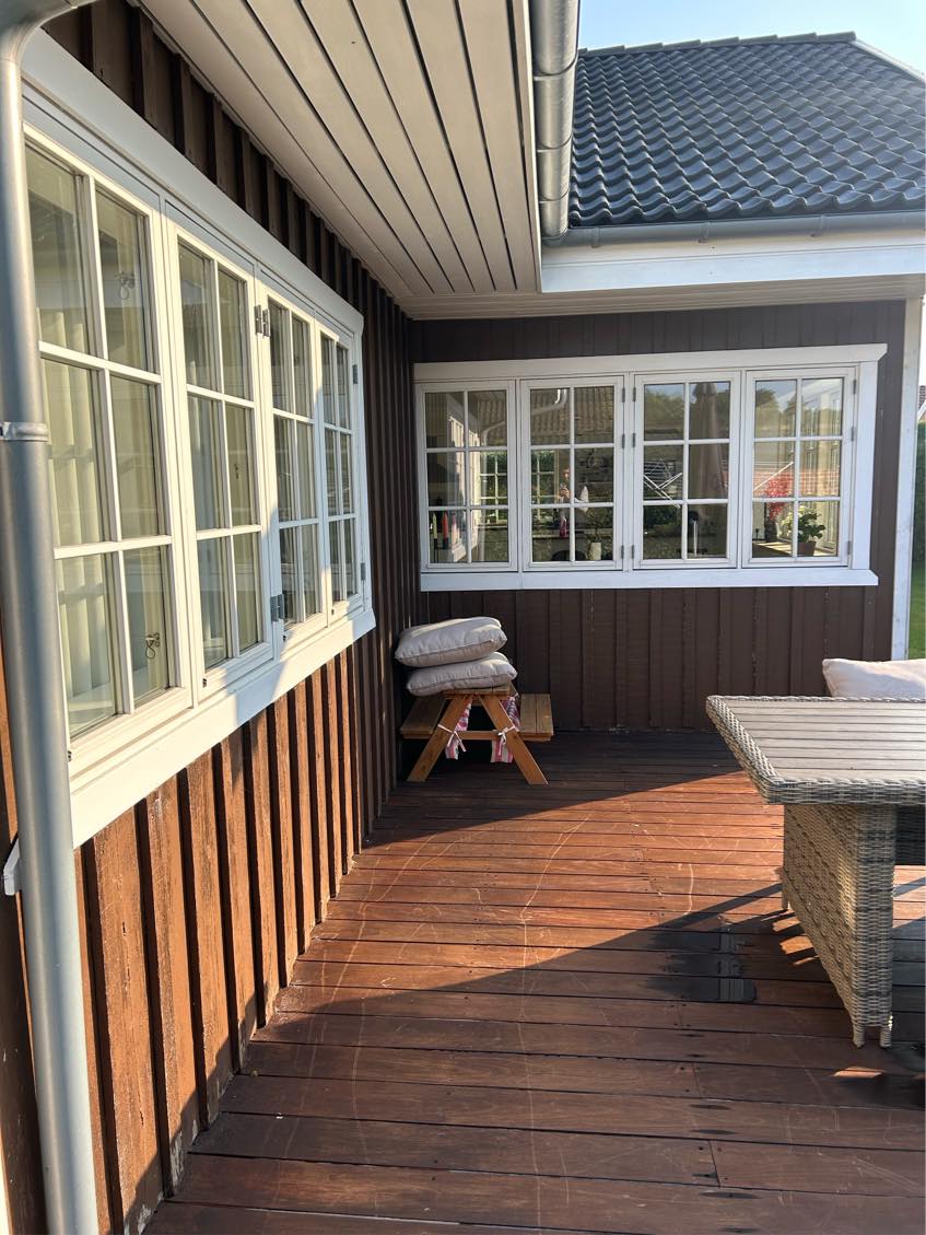 Udvendig maling af træhus