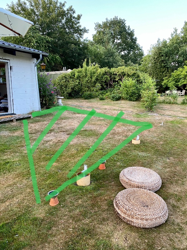 Hjælp til udgravning under ny terrasse