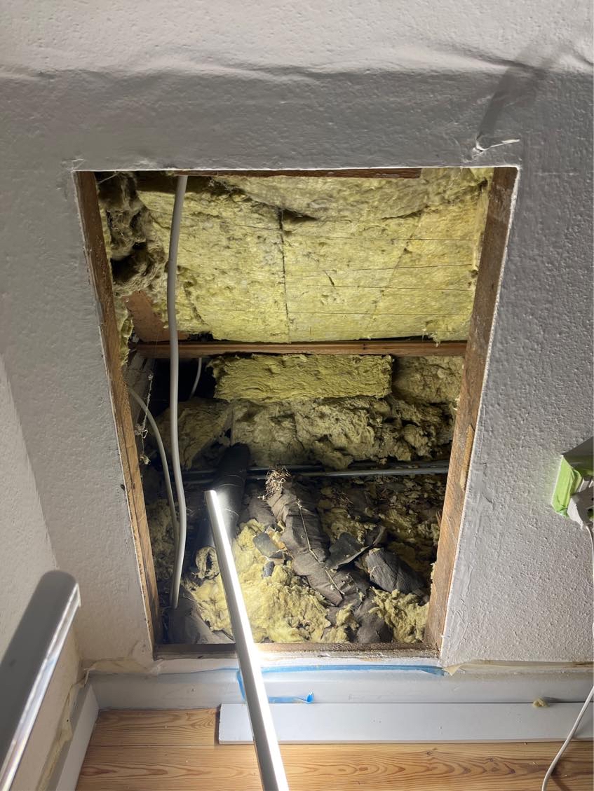 Hjælp til at fjerne gammel isolering under tag på 1. sal