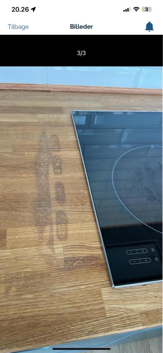 Slibning af bordpalde.