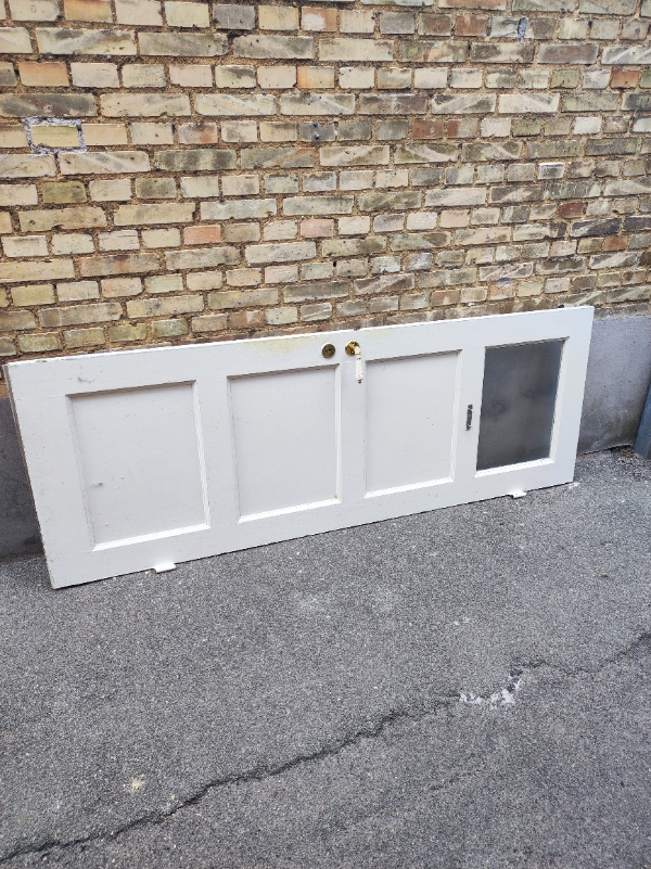 Bortskaffelse af indvendig dør 205x80