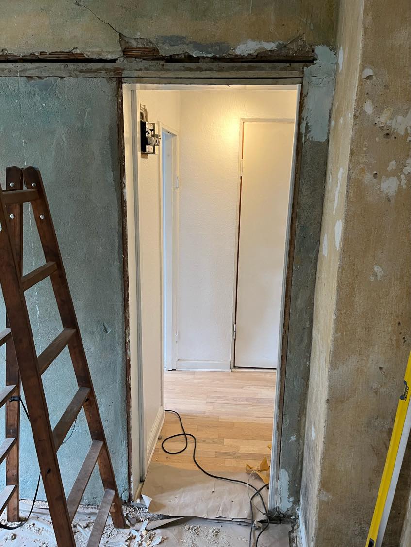 Udskiftning af dør og karm