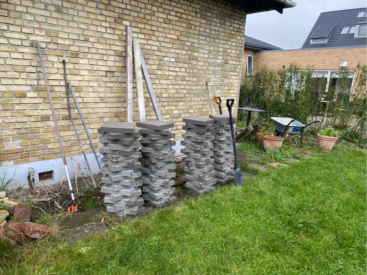 Lægning af fliser drivhus