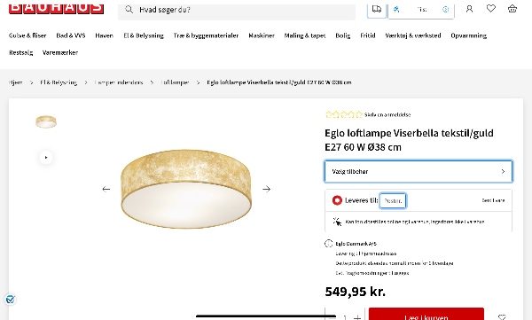 Opsætning af 3 lamper