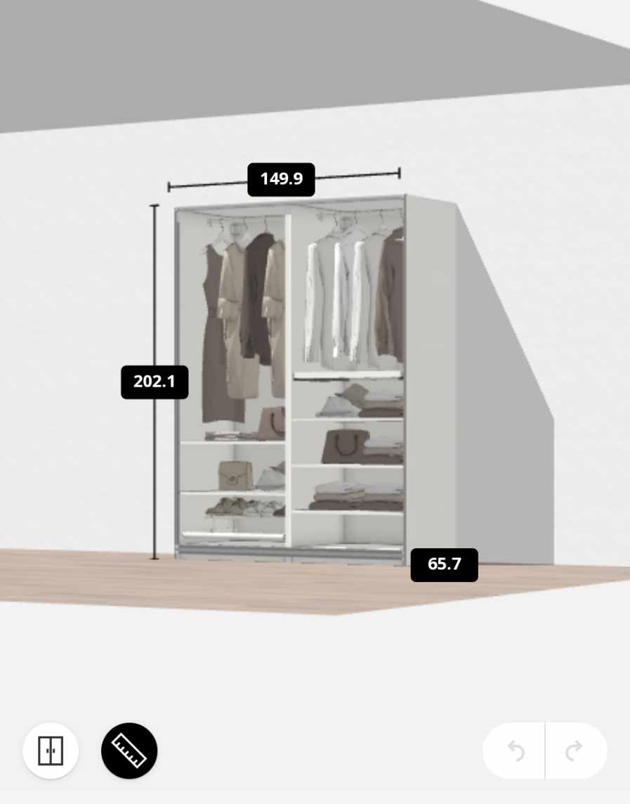 Bygge Pax skab, bore gardinskinner og ophængning af lamper og TV på væggen