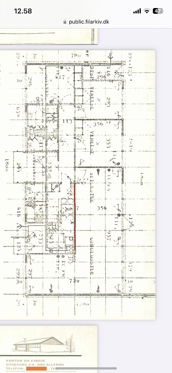 Vurdering om bærende væg