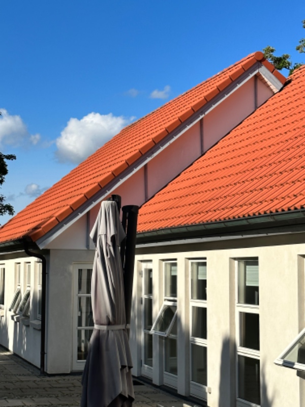 Maling af sternbrædder på 5 gavle