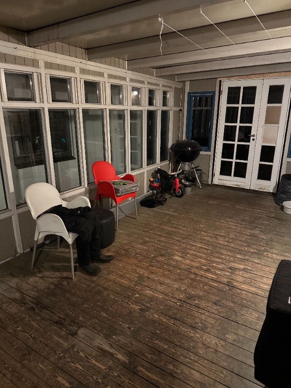 Nedbrydning af havestue