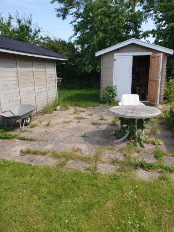 Optagning af betonfliser