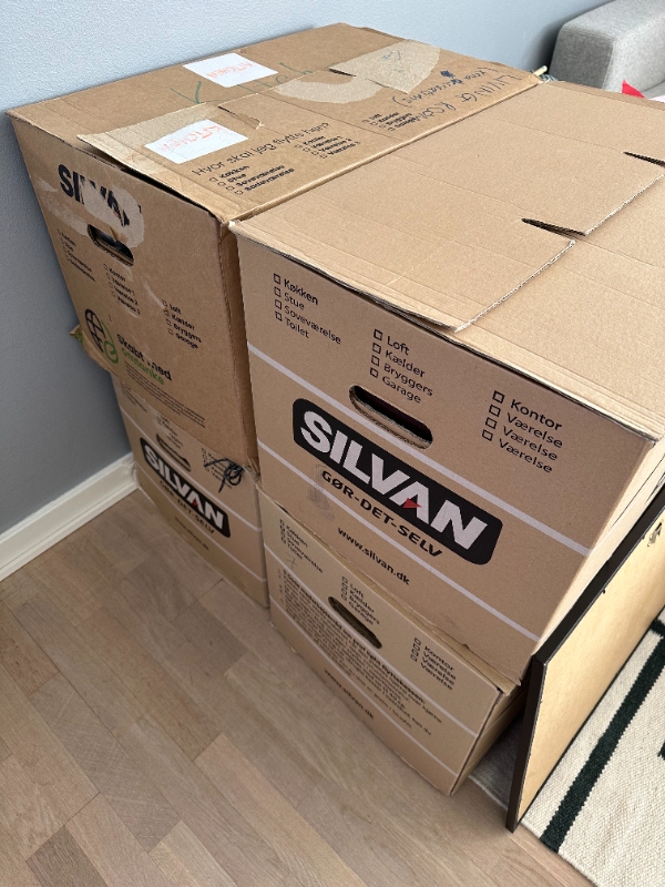 Flytning af ca. 15 flyttekasser