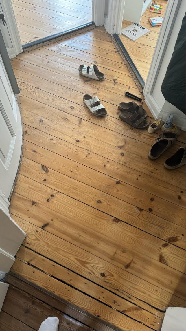 Slibe gulv og lakering