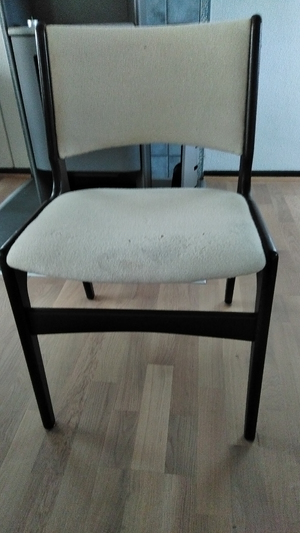 ombetrækning spisebordsstol sæde + ryg off-white /uld