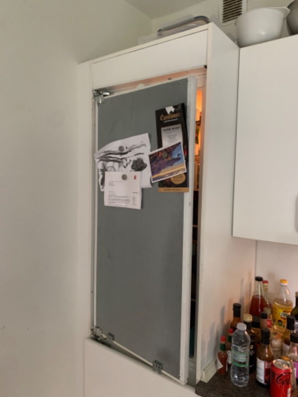 Fixe lågen til mit køleskab, som er gået i stykker