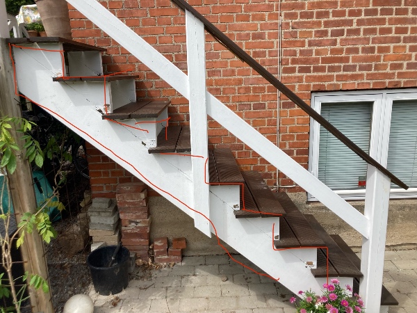 Reparation af Terrasse trappe