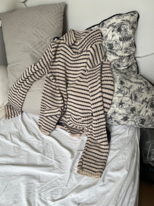 Oplægning af kjoler og ærmer på cardigans