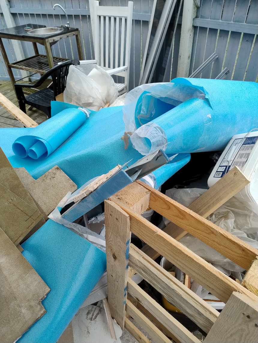 Afhentning af bygge affald