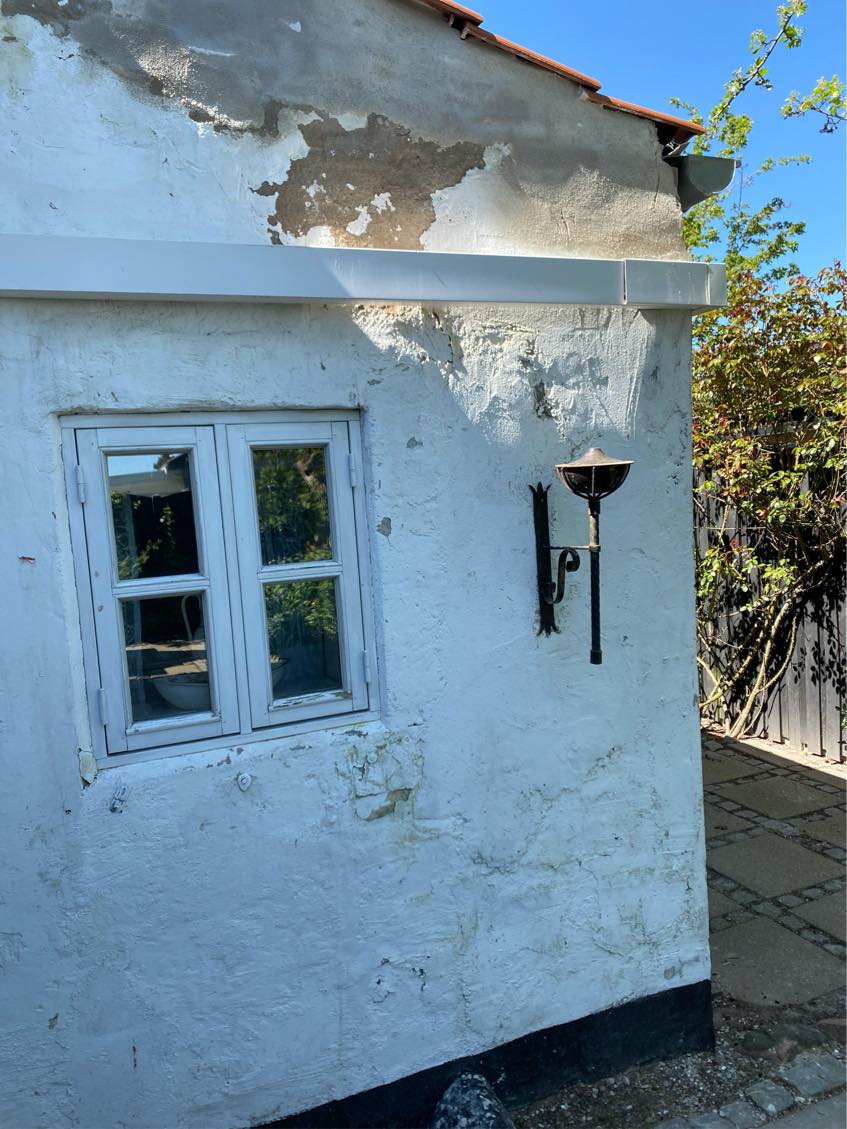 Oppudsning af tilbygning