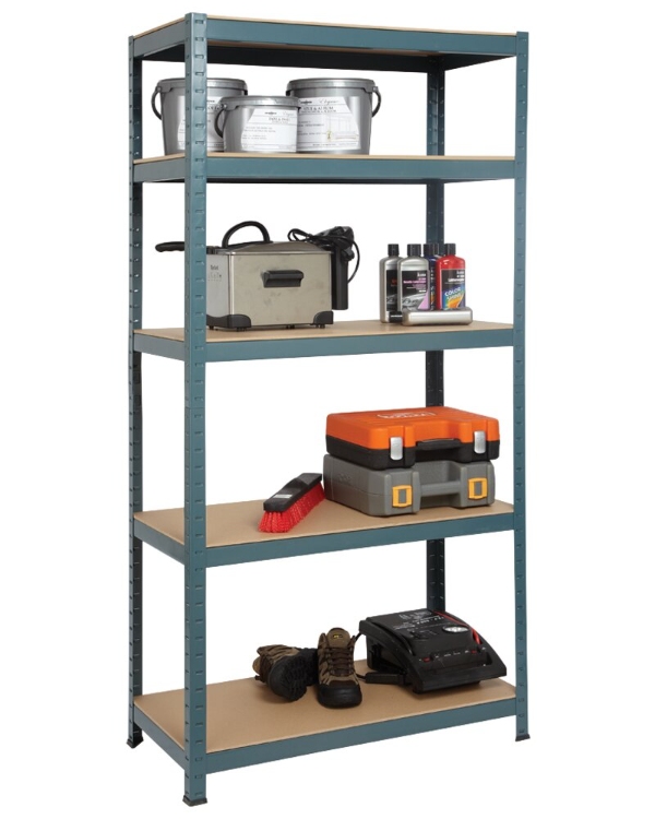 Samlet 80 Stålreoler med 5 hylder á 180 x 90 x 45 cm