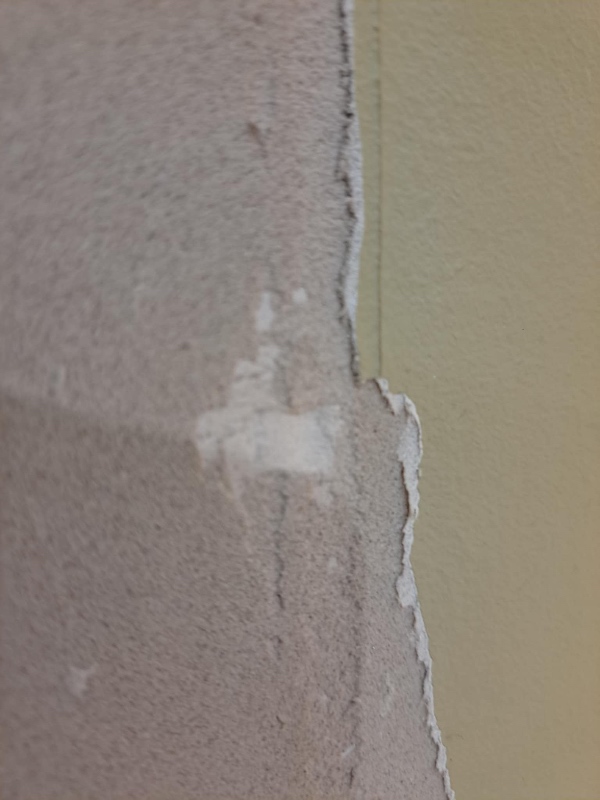 Tapet og spartel af 1 væg