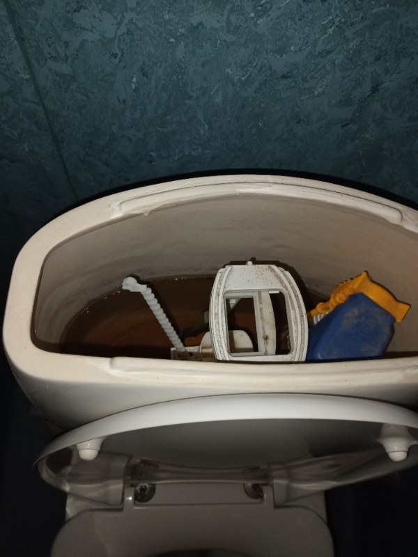 Hjælp til at installere en ny flush knap og cisterne til vores toilet