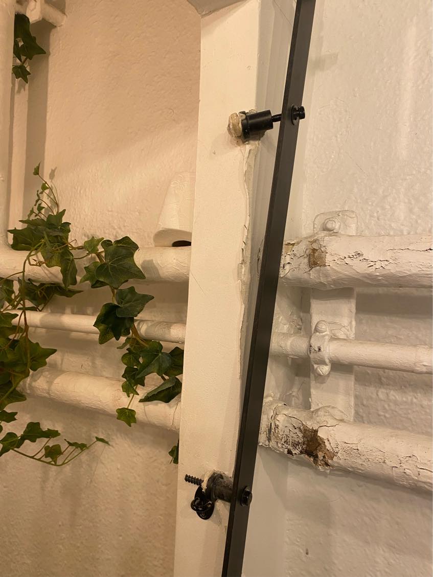 Reparation af skydedør + skinne