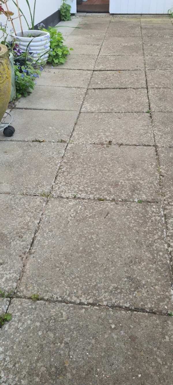 Opretning af terassefliser (efter myrer) + evt. lægning af nye fliser