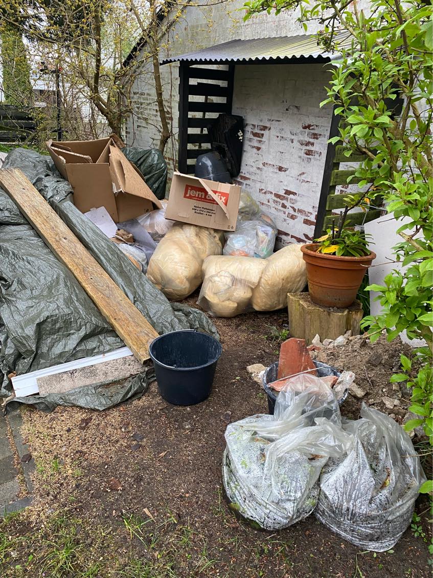 Køre affald på lossepladsen