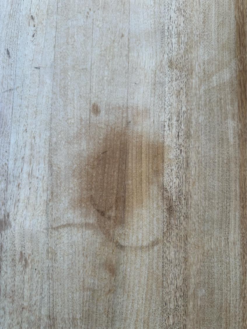 Slibe og behandle spisebord (valnød)