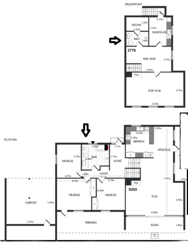 VVS klargøring af badeværelse tilbehør