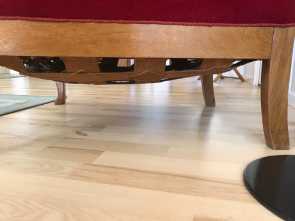 Reparation af bund i lænestol